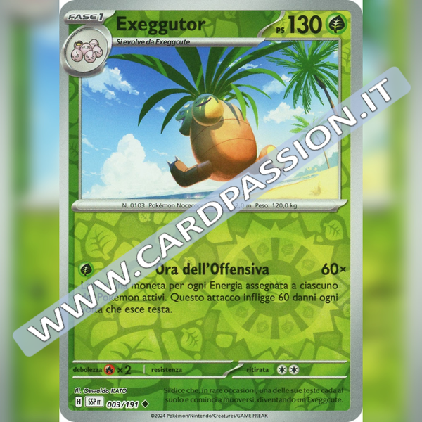 003/191 Exeggutor Reverse | Scintille Folgoranti
