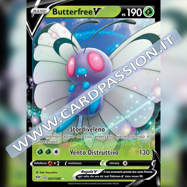 001/189 Butterfree V | Fiamme Oscure - Card Passion