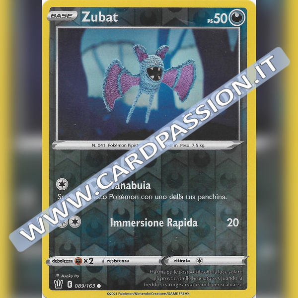089/163 Zubat Reverse | Stili di Lotta - Card Passion