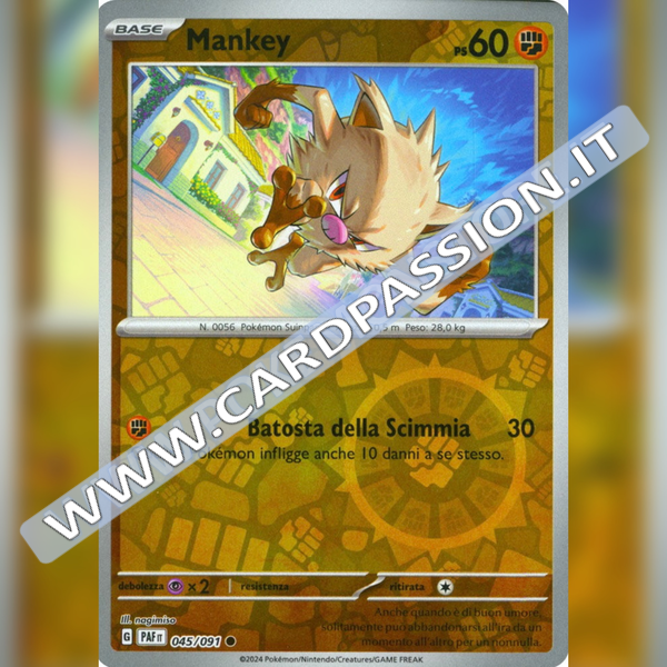 045/091 Mankey Reverse | Destino di Paldea