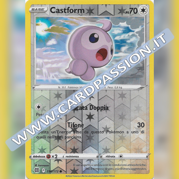 116/172 Castform Reverse | Astri Lucenti - Card Passion