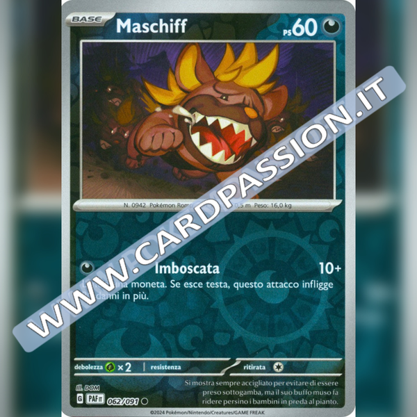 062/091 Maschiff Reverse | Destino di Paldea