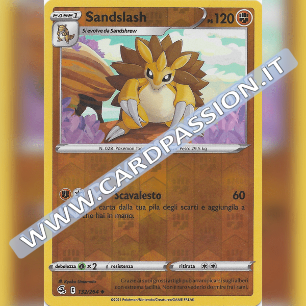 132/264 Sandslash Reverse | Colpo Fusione - Card Passion