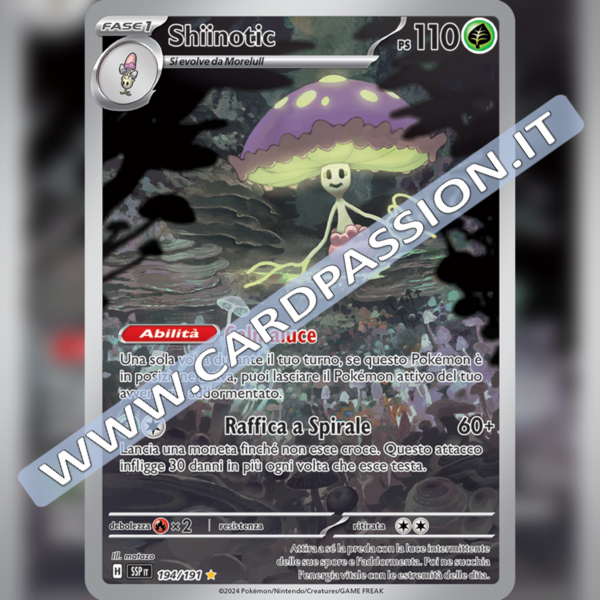 194/191 Shiinotic Illustrazione Rara | Scintille Folgoranti