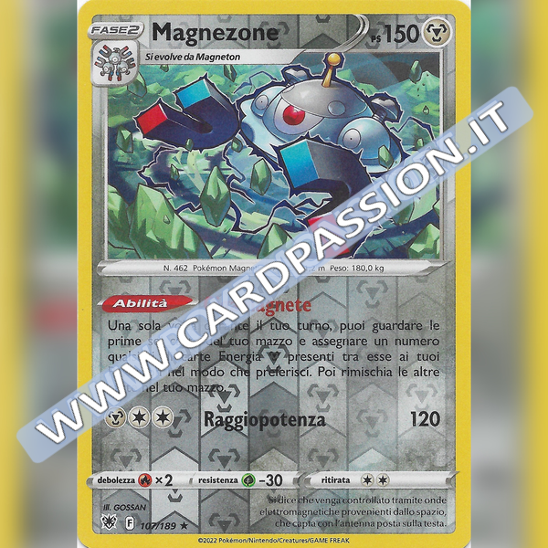 107/189 Magnezone Rara Reverse | Lucentezza Siderale - Card Passion