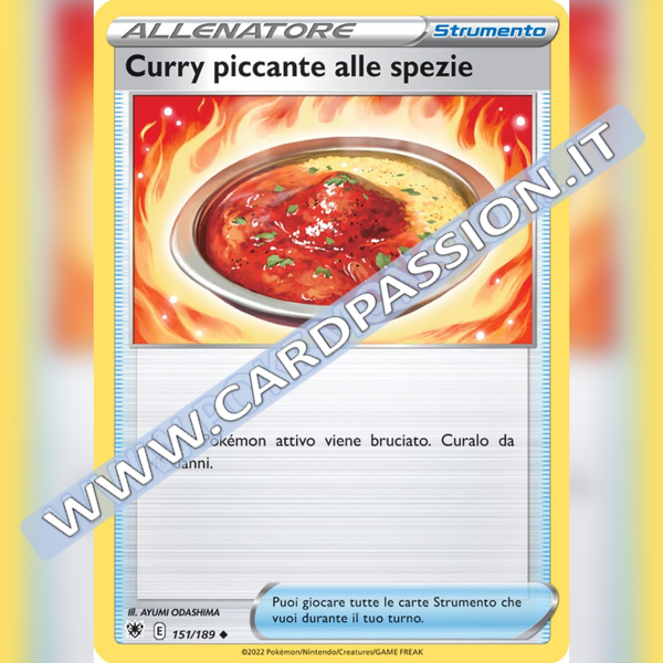 151/189 Curry Piccante Alle Spezie Non Comune | Lucentezza Siderale - Card Passion