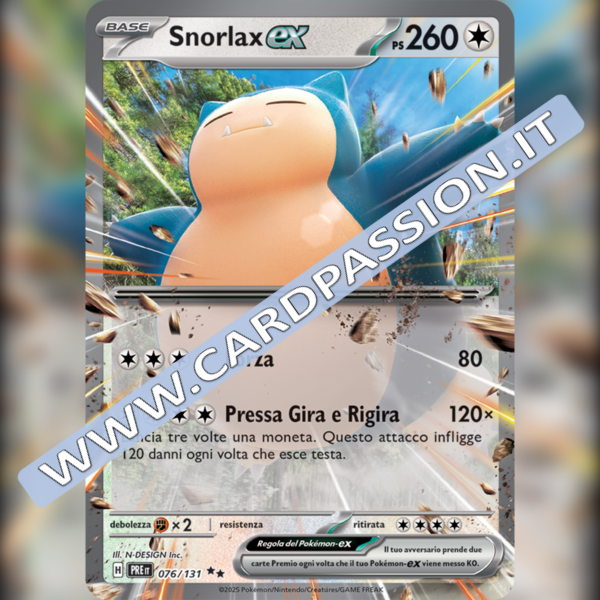 076/131 Snorlax ex | Evoluzioni Prismatiche