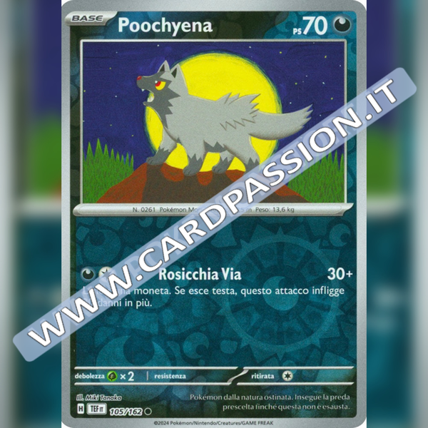 105/162 Poochyena Reverse | Cronoforze