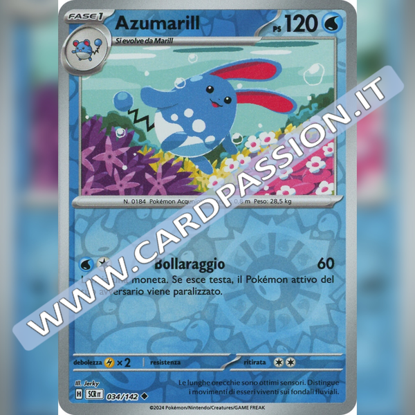 034/142 Azumarill Reverse | Corona Astrale