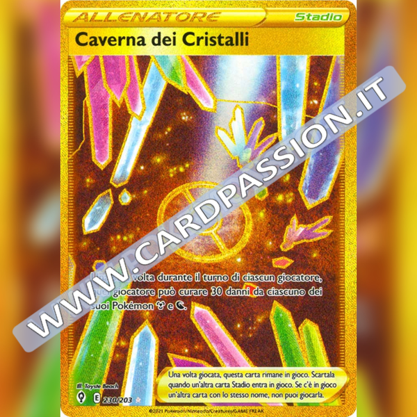230/203 Caverna dei Cristalli Gold | Evoluzioni Eteree - Card Passion
