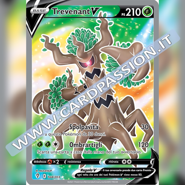 168/203 Trevenant V (Full Art) | Evoluzioni Eteree - Card Passion