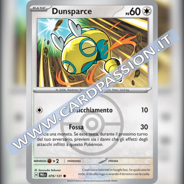 079/131 Dunsparce Poke Ball Reverse | Evoluzioni Prismatiche