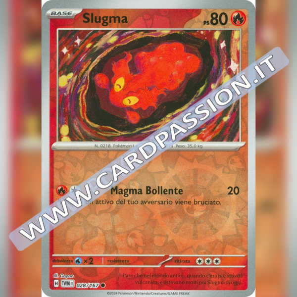 028/167 Slugma Reverse | Crepuscolo Mascherato