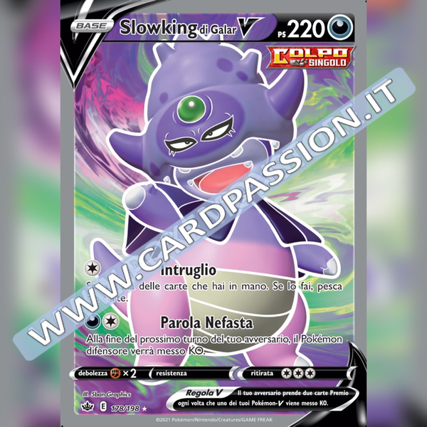 178/198 Slowking di Galar V (Full Art) | Regno Glaciale - Card Passion