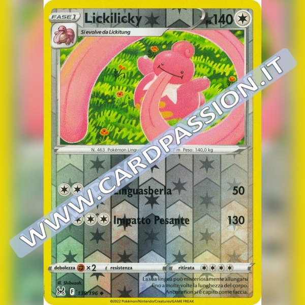 139/196 Lickilicky Reverse | Origine Perduta - Card Passion