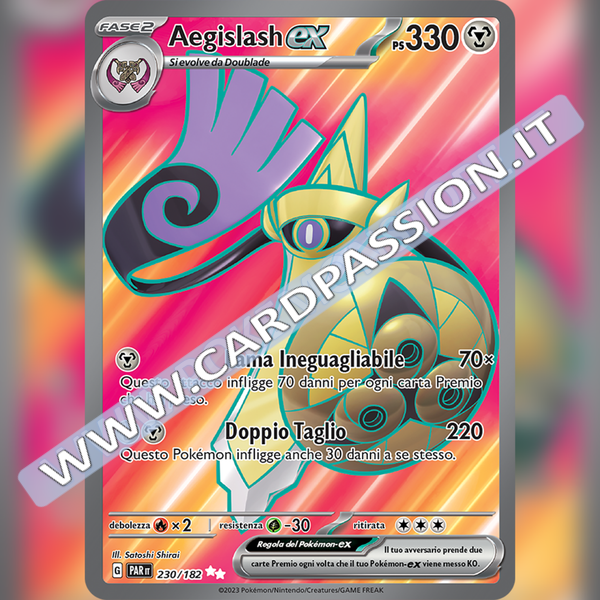 230/182 Aegislash ex (Full Art) | Paradosso Temporale