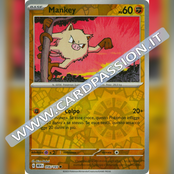 056/165 Mankey Reverse | Scarlatto e Violetto 151