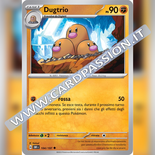 104/197 Dugtrio | Ossidiana Infuocata