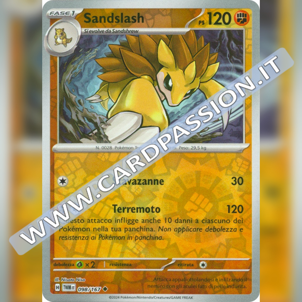 098/167 Sandslash Reverse | Crepuscolo Mascherato