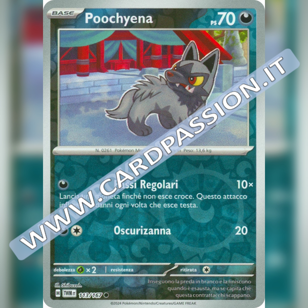 113/167 Poochyena Reverse | Crepuscolo Mascherato