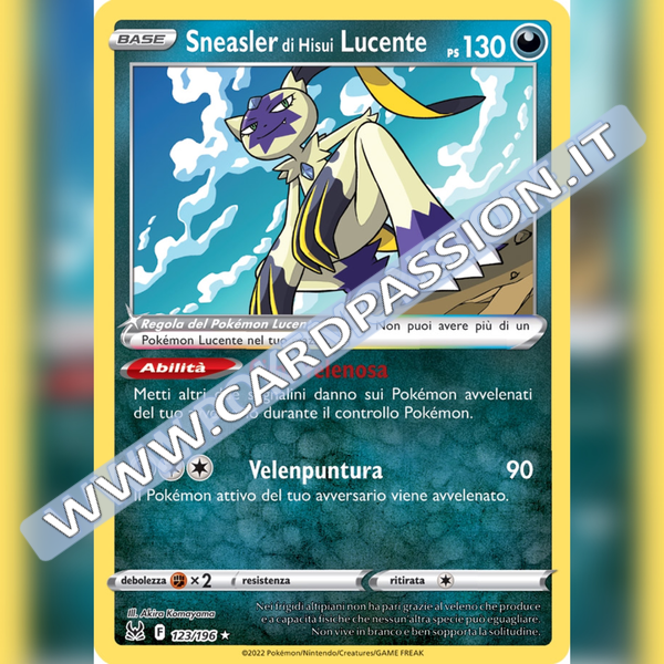 123/196 Sneasler di Hisui Lucente | Origine Perduta - Card Passion
