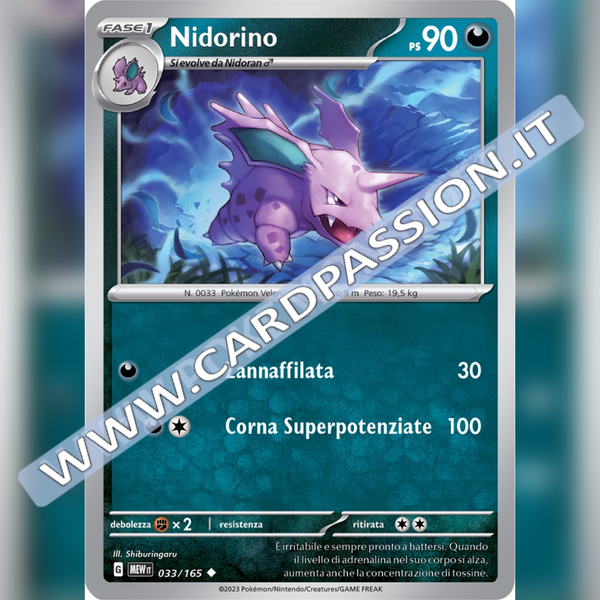 033/165 Nidorino | Scarlatto e Violetto 151
