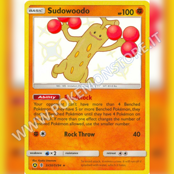 SV20/SV94 Sudowoodo Baby Shiny | Hidden Fates - Card Passion