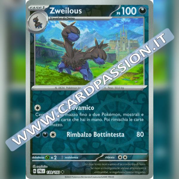 139/193 Zweilous Reverse | Evoluzioni a Paldea
