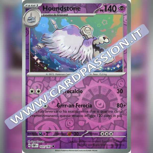 101/197 Houndstone Reverse | Ossidiana Infuocata