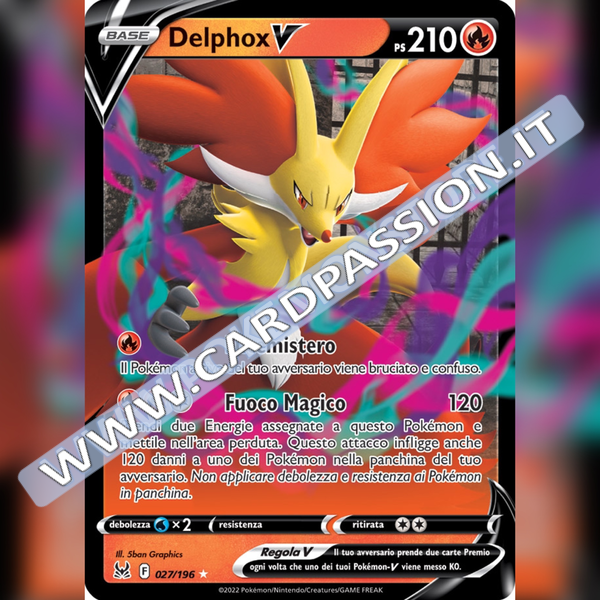 027/196 Delphox V | Origine Perduta - Card Passion