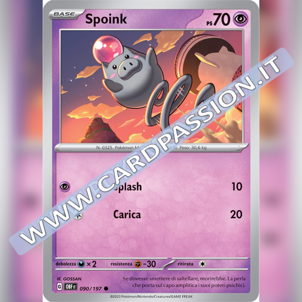 090/197 Spoink | Ossidiana Infuocata