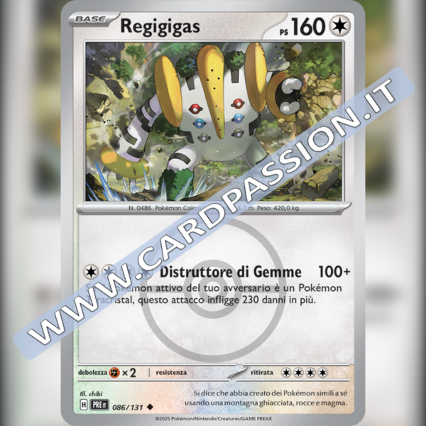 086/131 Regigigas Poke Ball Reverse | Evoluzioni Prismatiche