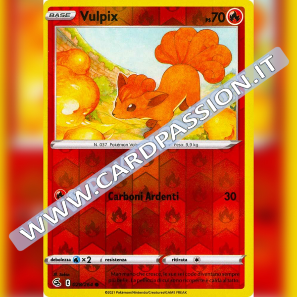028/264 Vulpix Reverse | Colpo Fusione - Card Passion