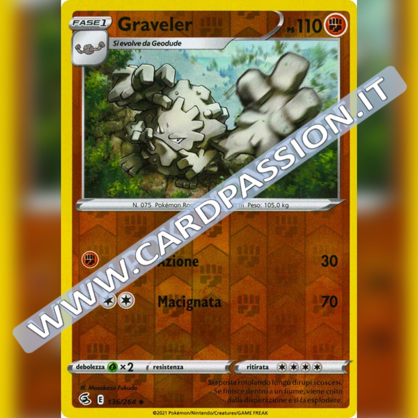 136/264 Graveler Reverse | Colpo Fusione - Card Passion