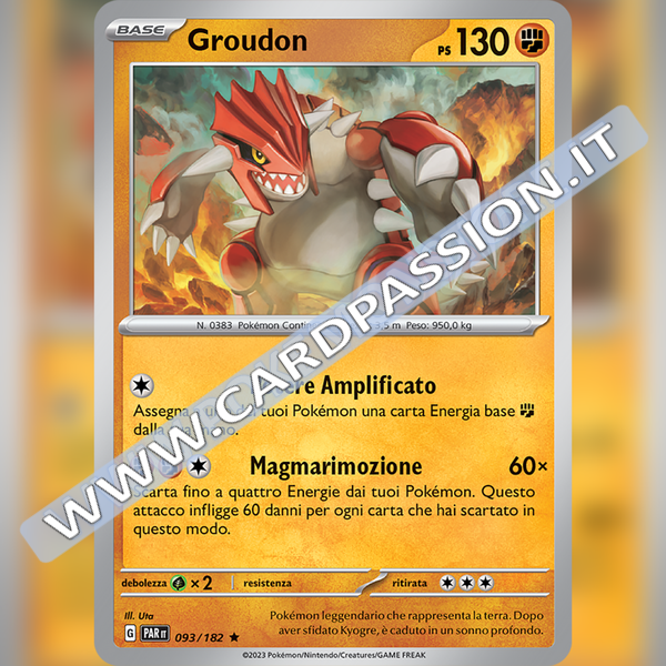 093/182 Groudon Holo | Paradosso Temporale