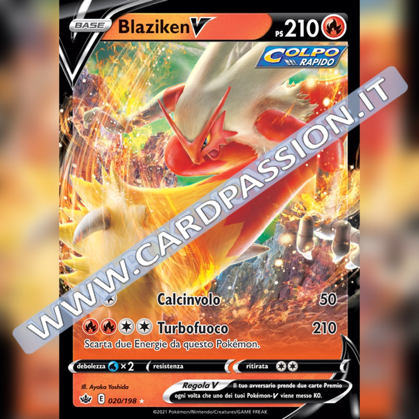 020/198 Blaziken V | Regno Glaciale - Card Passion