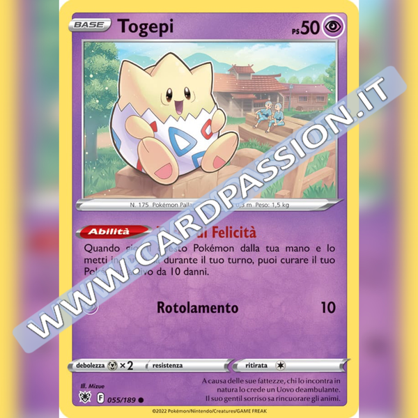055/189 Togepi Comune | Lucentezza Siderale - Card Passion