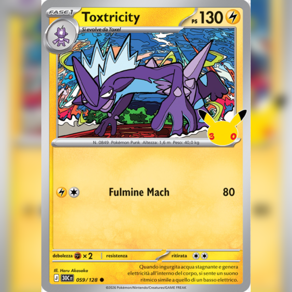 059/128 Toxtricity Holo | 30esimo Anniversario