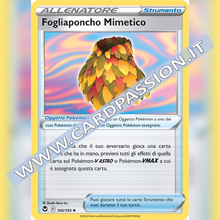 160/195 Fogliaponcho Mimetico | Tempesta Argentata