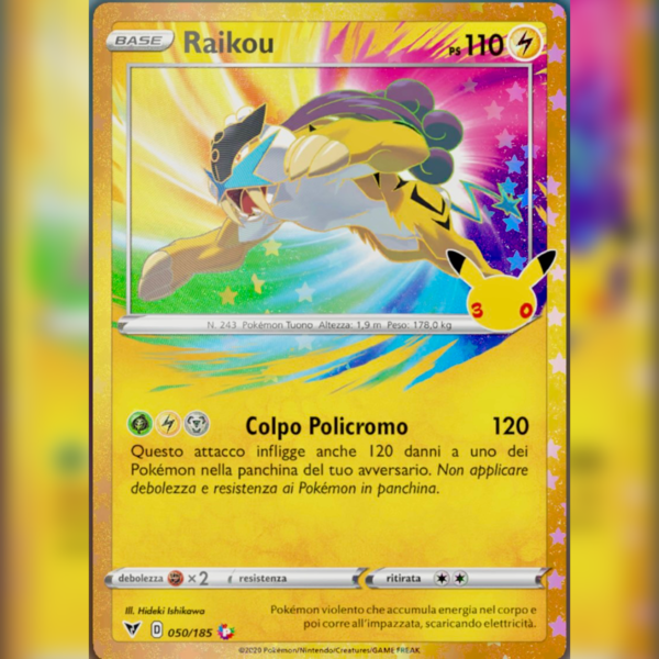 _ 050/185 Raikou Amazing | 30esimo Anniversario