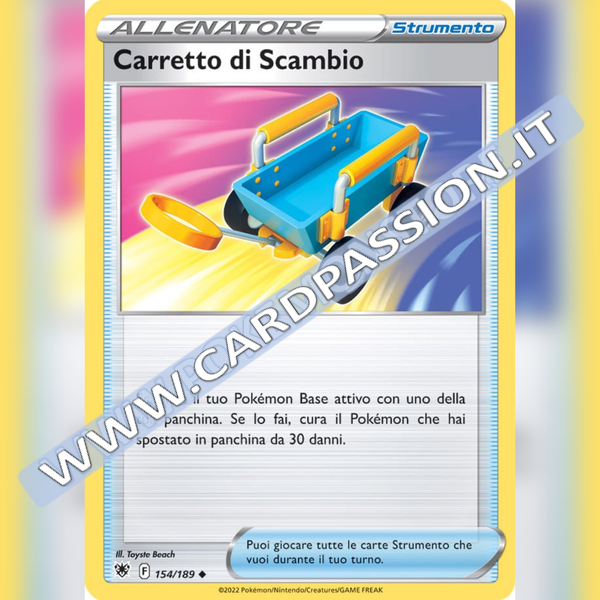 154/189 Carretto di Scambio Non Comune | Lucentezza Siderale - Card Passion