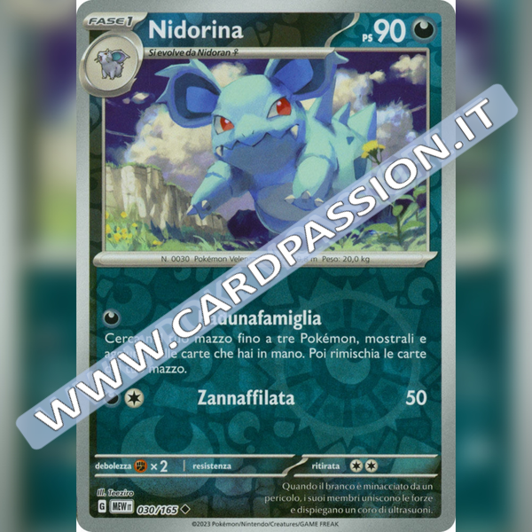 030/165 Nidorina Reverse | Scarlatto e Violetto 151