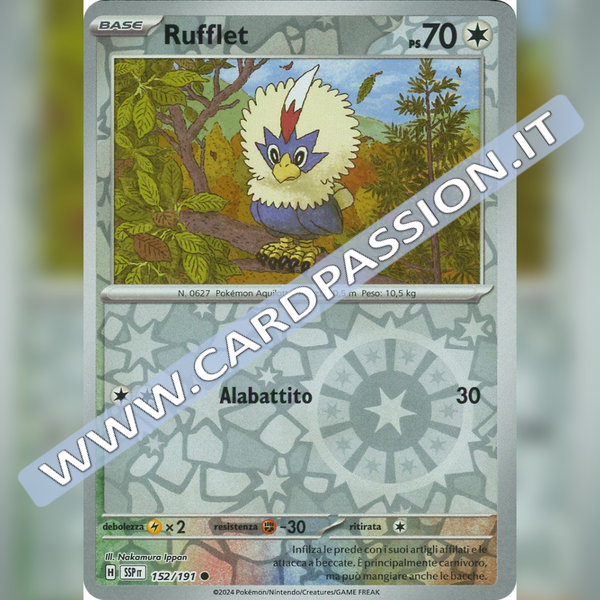 152/191 Rufflet Reverse | Scintille Folgoranti