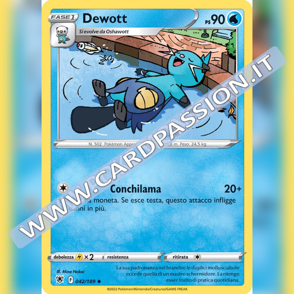 042/189 Dewott Non Comune | Lucentezza Siderale - Card Passion