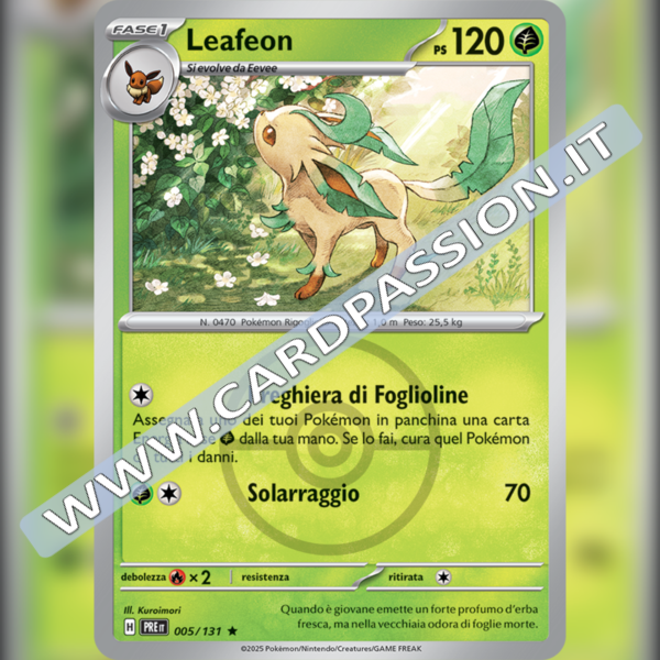 005/131 Leafeon Poke Ball Reverse | Evoluzioni Prismatiche