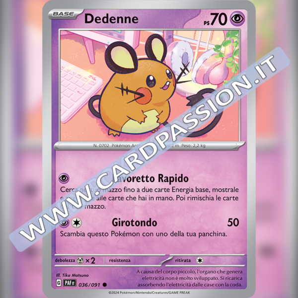 036/091 Dedenne | Destino di Paldea
