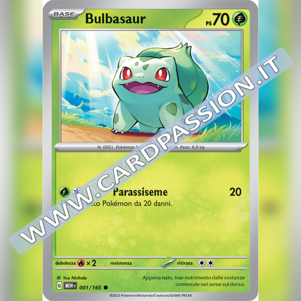 001/165 Bulbasaur | Scarlatto e Violetto 151