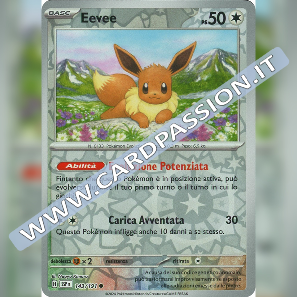 143/191 Eevee Reverse | Scintille Folgoranti