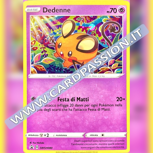 SWSH080 Dedenne Holo | Black Star Promo - Card Passion