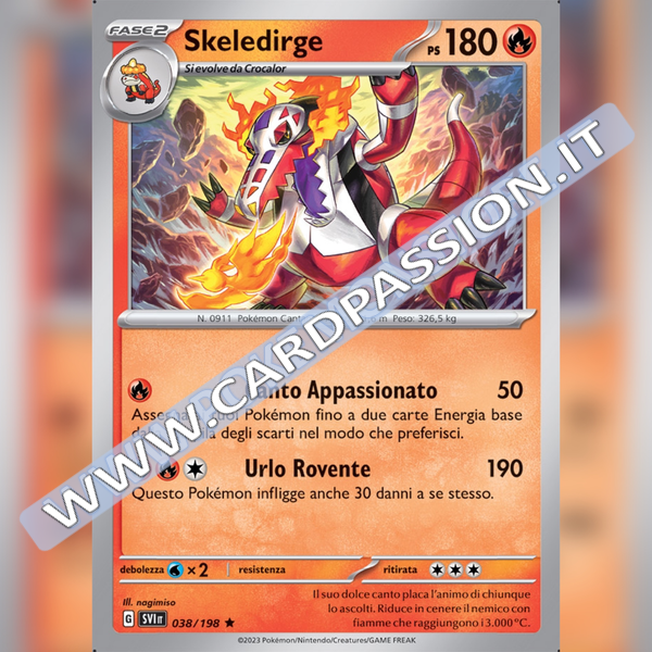 038/198 Skeledirge Holo | Scarlatto e Violetto